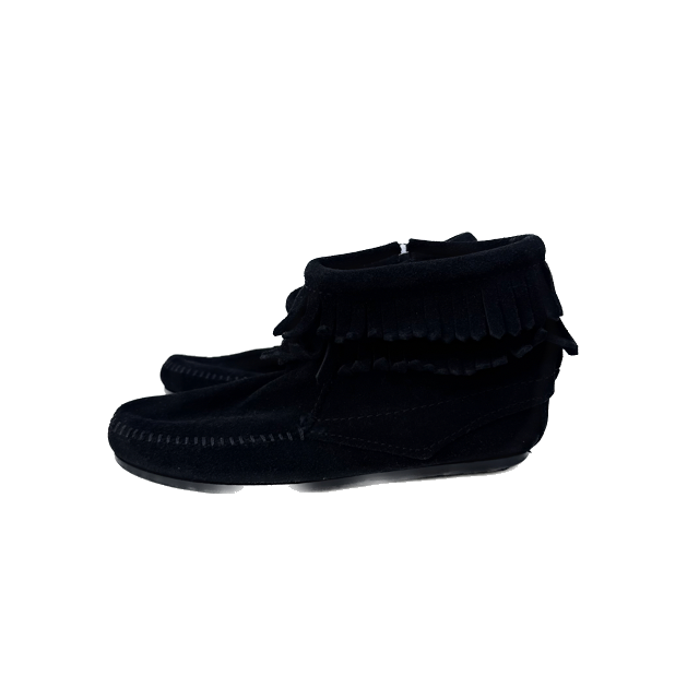 Minnetonka Girls Black Booties Size: 1 Black