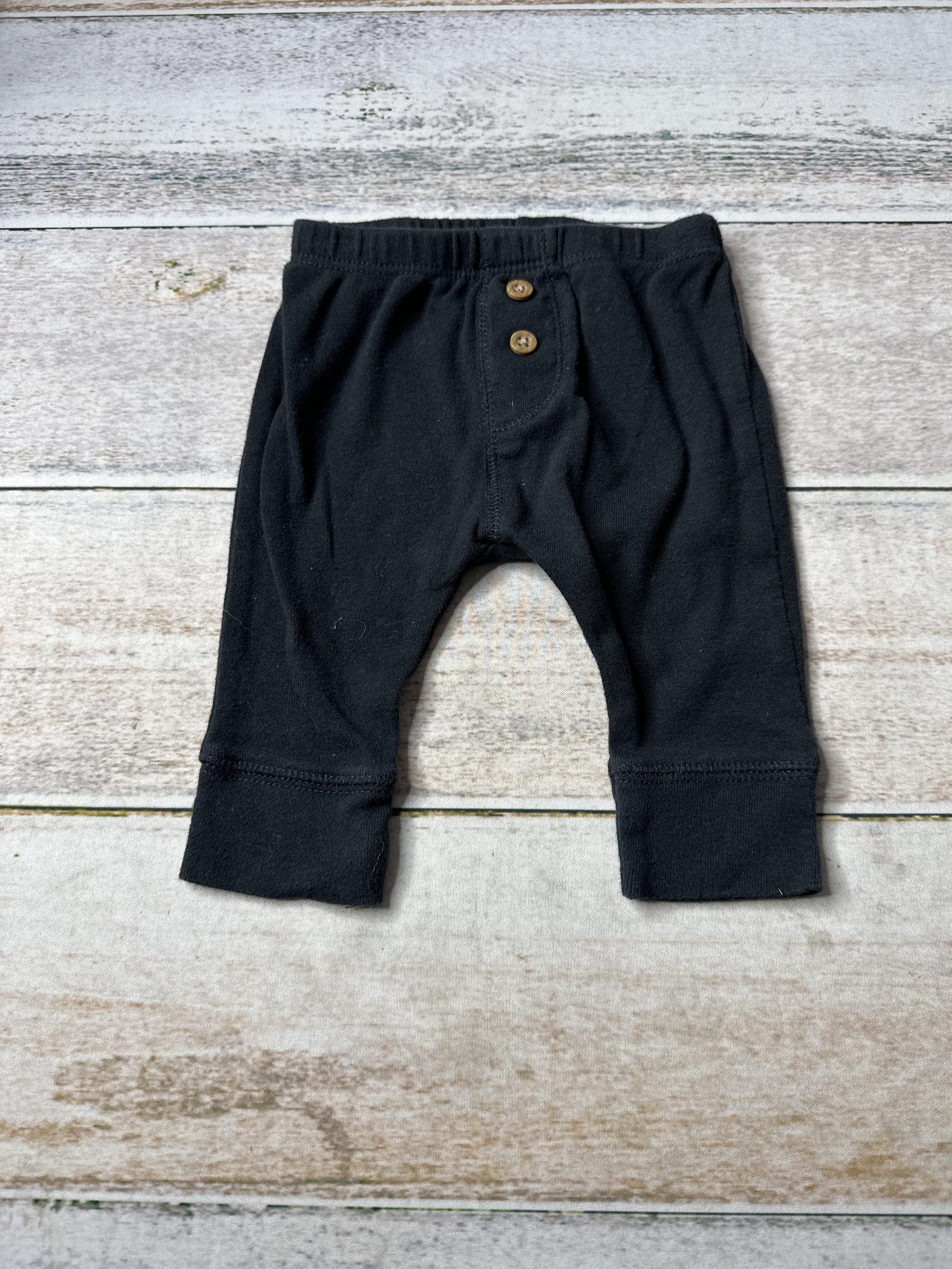 Carters Unisex Black Pants Size: 3 months Black