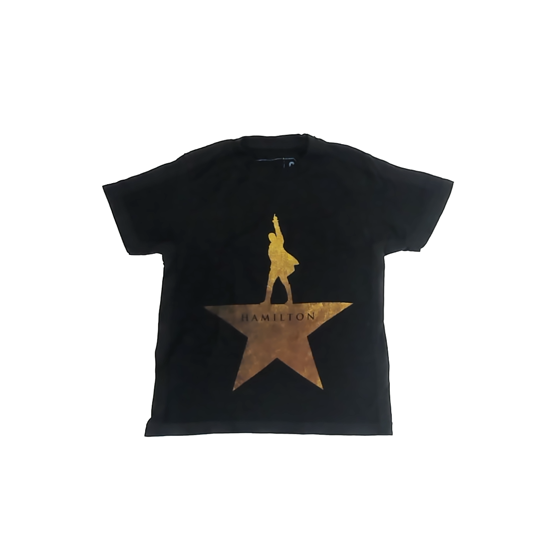 Hamilton Unisex Black T-Shirt Size: Youth S (8 Years) Black