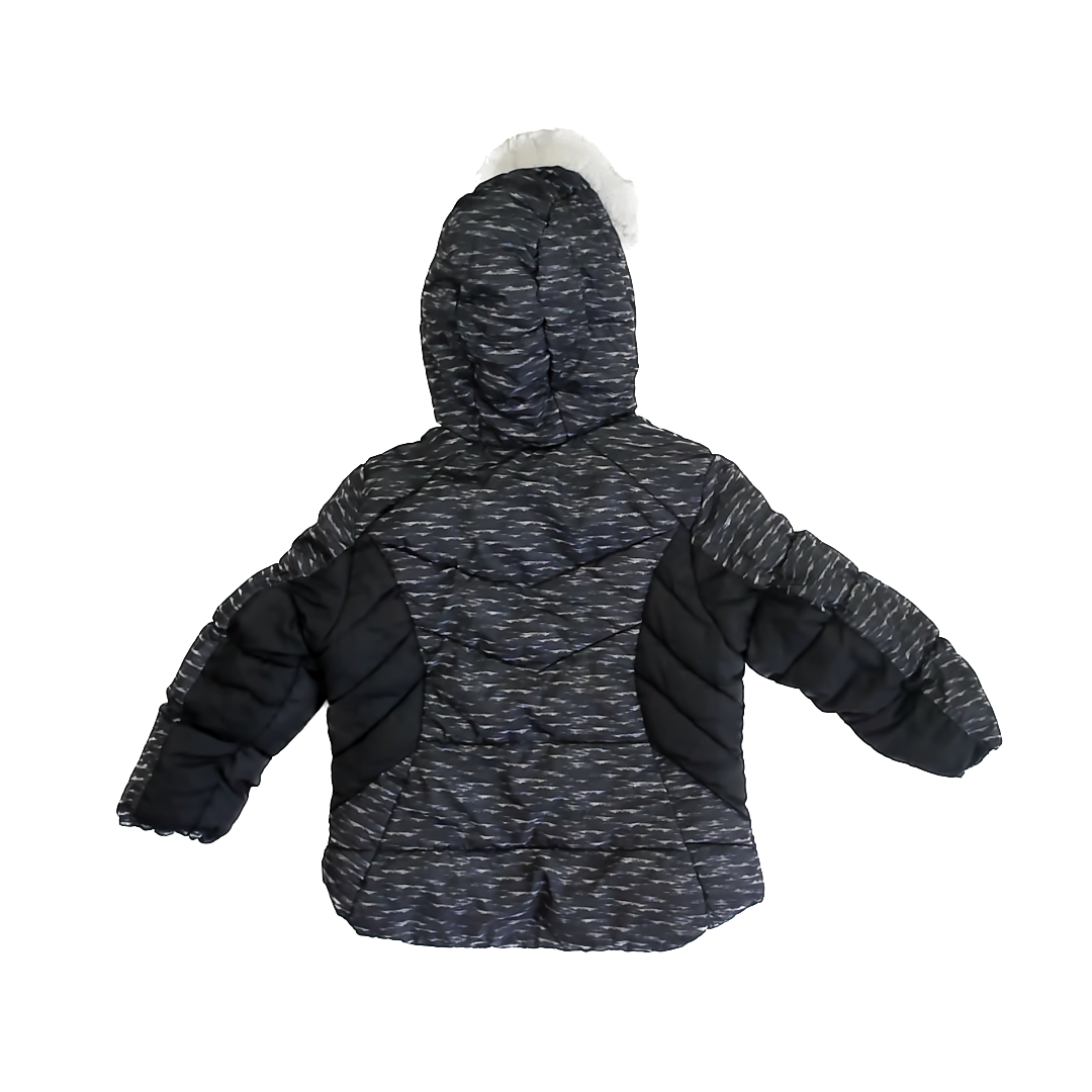 Zero Posur Girls Black Winter Coat Size: 6 Years Black