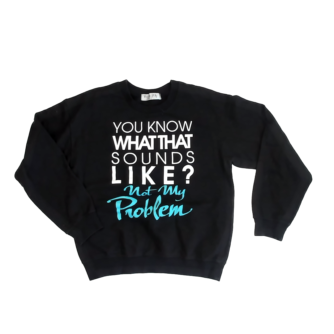 Wound Up Girls Black Sweatshirt Size: L (11-13) Black