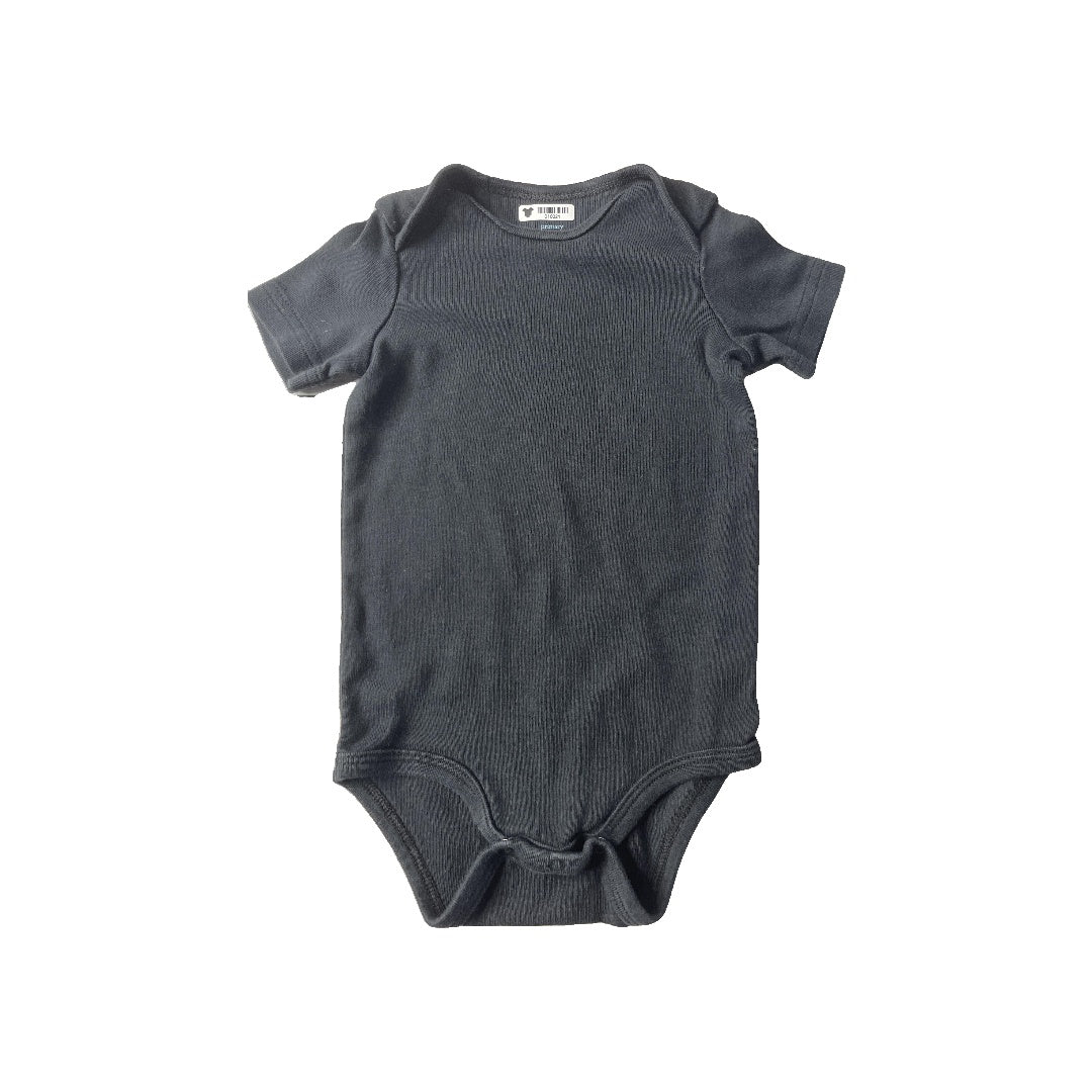 Primary Unisex Black Onesie Size: 9-12 Months Black