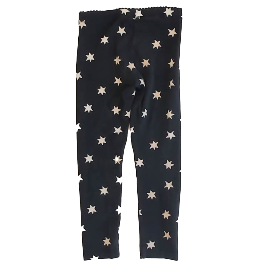 Tea Collection Girls Black Stars Leggings Size: 5T Black Stars