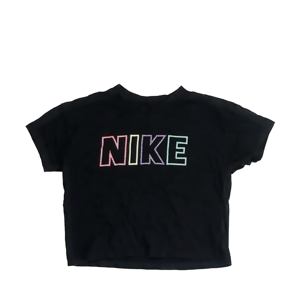 Nike Girls Black T-Shirt Size: XS (4-5T) Black