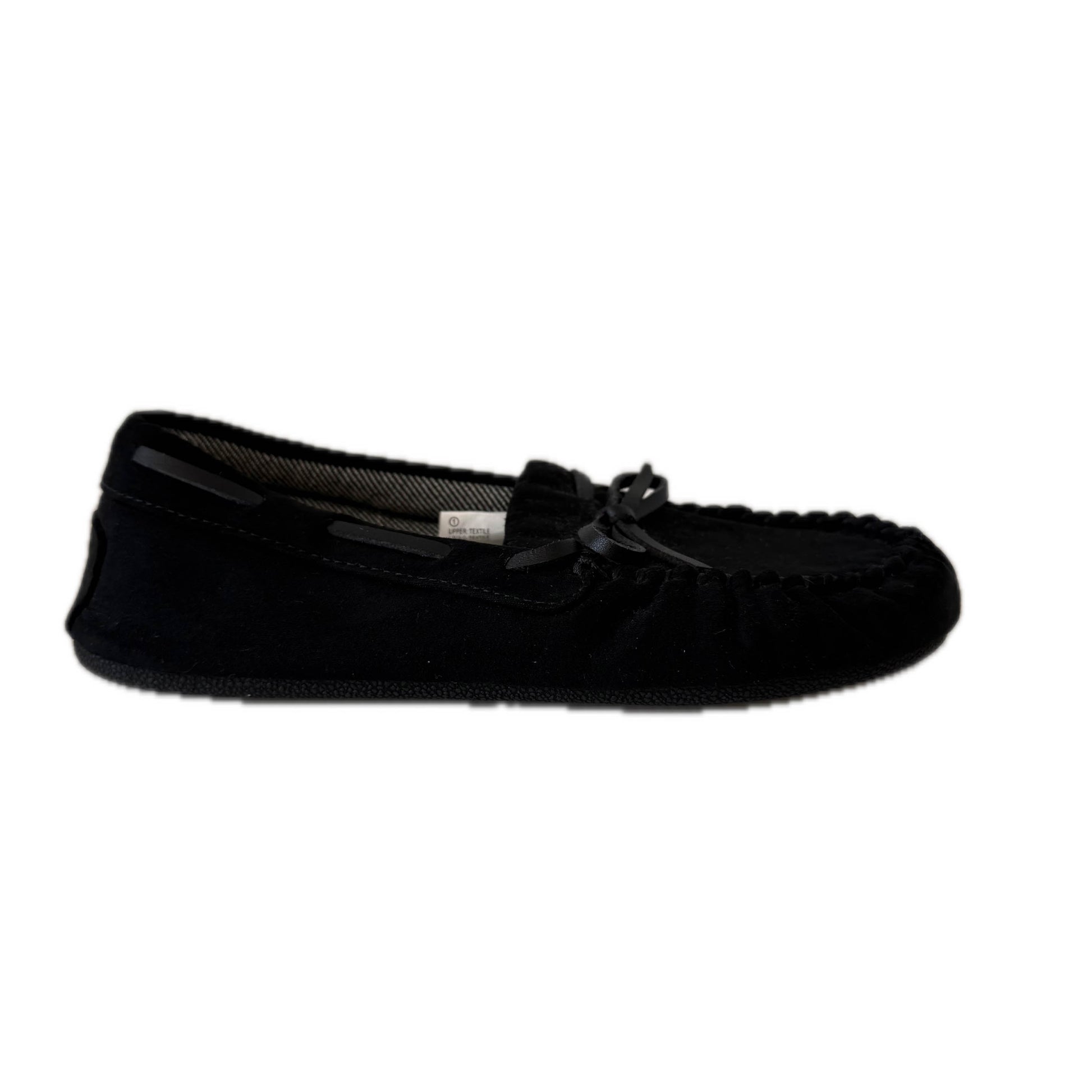 Unknown Brand Girls Black Slippers Size: 1 Youth Black