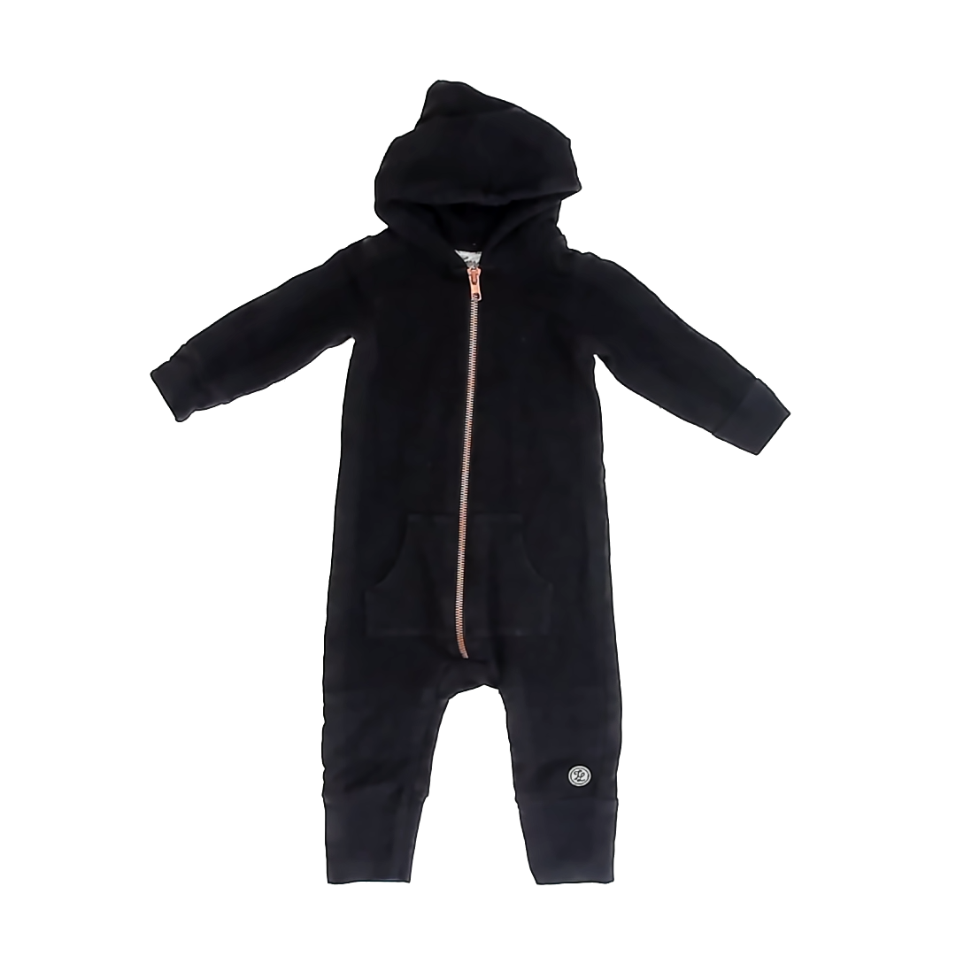 Toora Loora Unisex Black Long Sleeve Outfit Size: 12-18 Months Black
