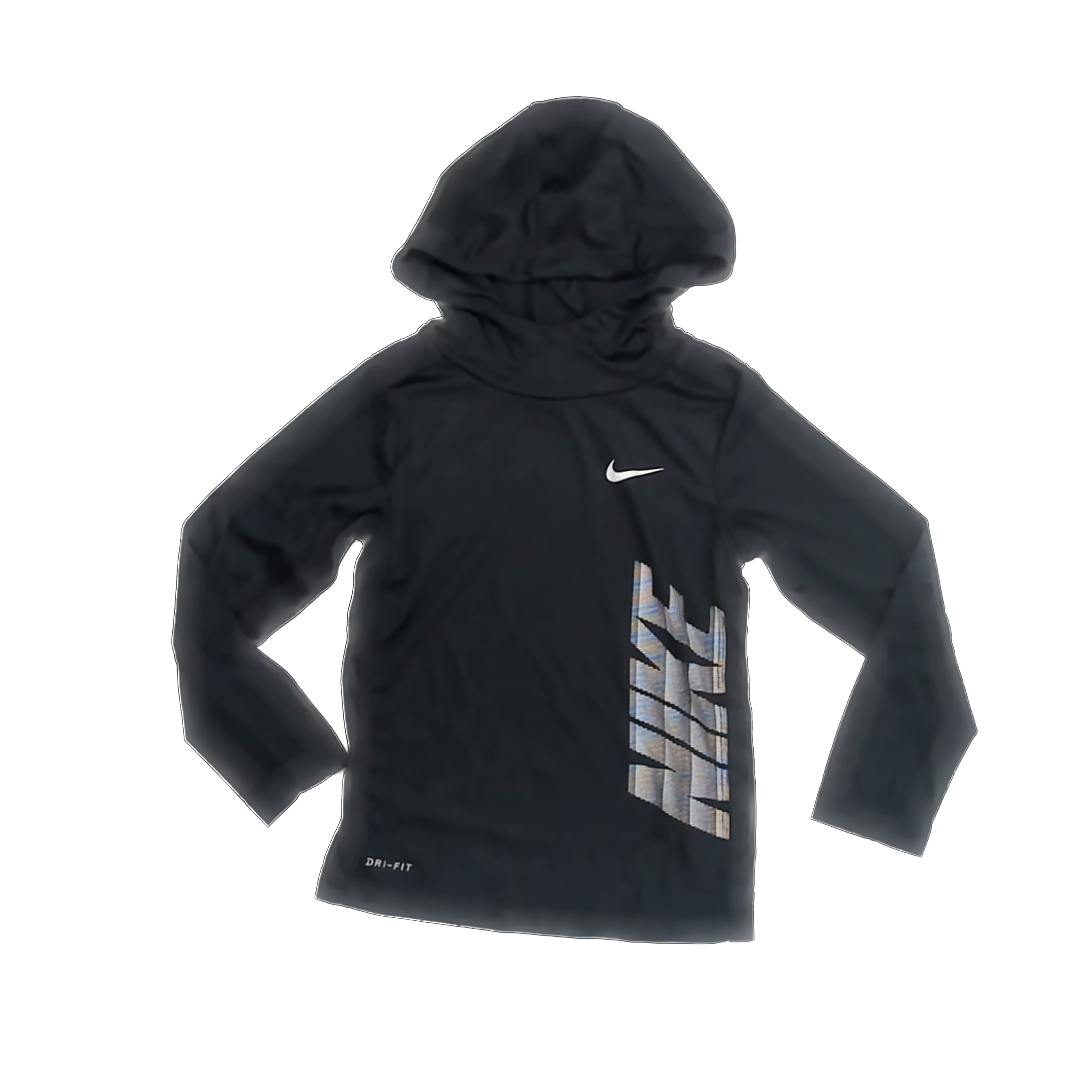 Nike Boys Black Athletic Top Size: 7 Years Black