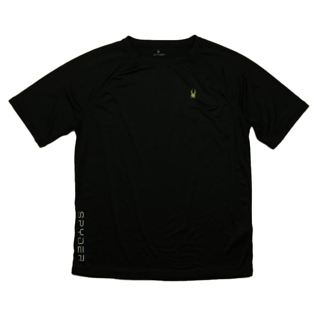 Spyder Boys Black Athletic Top Size: 14-16 Years