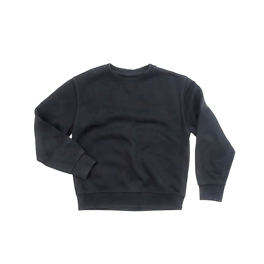 Zara Unisex Black Sweatshirt Size: 7 Black