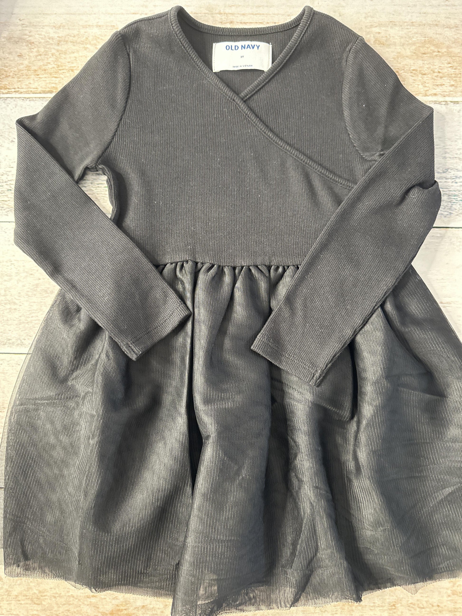 Old Navy Girls Black Dress Size: 3T Black
