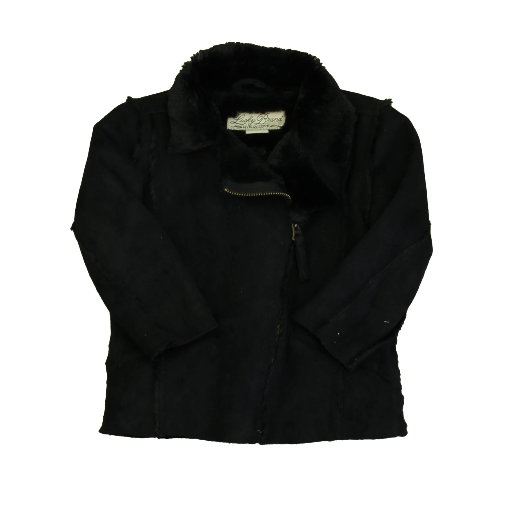Lucky Brand Girls Black Jacket Size: 3T Black