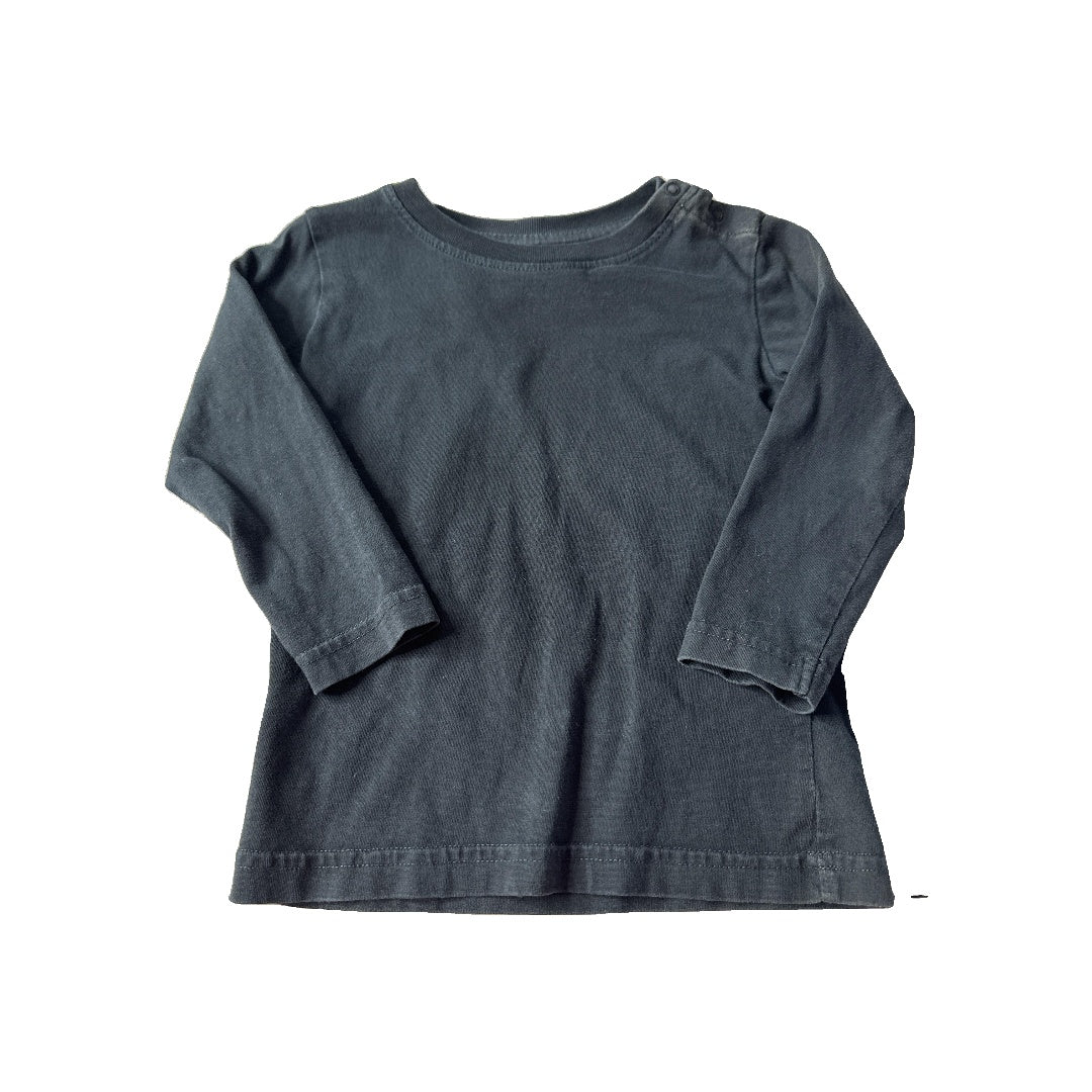 Primary Unisex Black Long Sleeve T-Shirt Size: 12-18 months Black