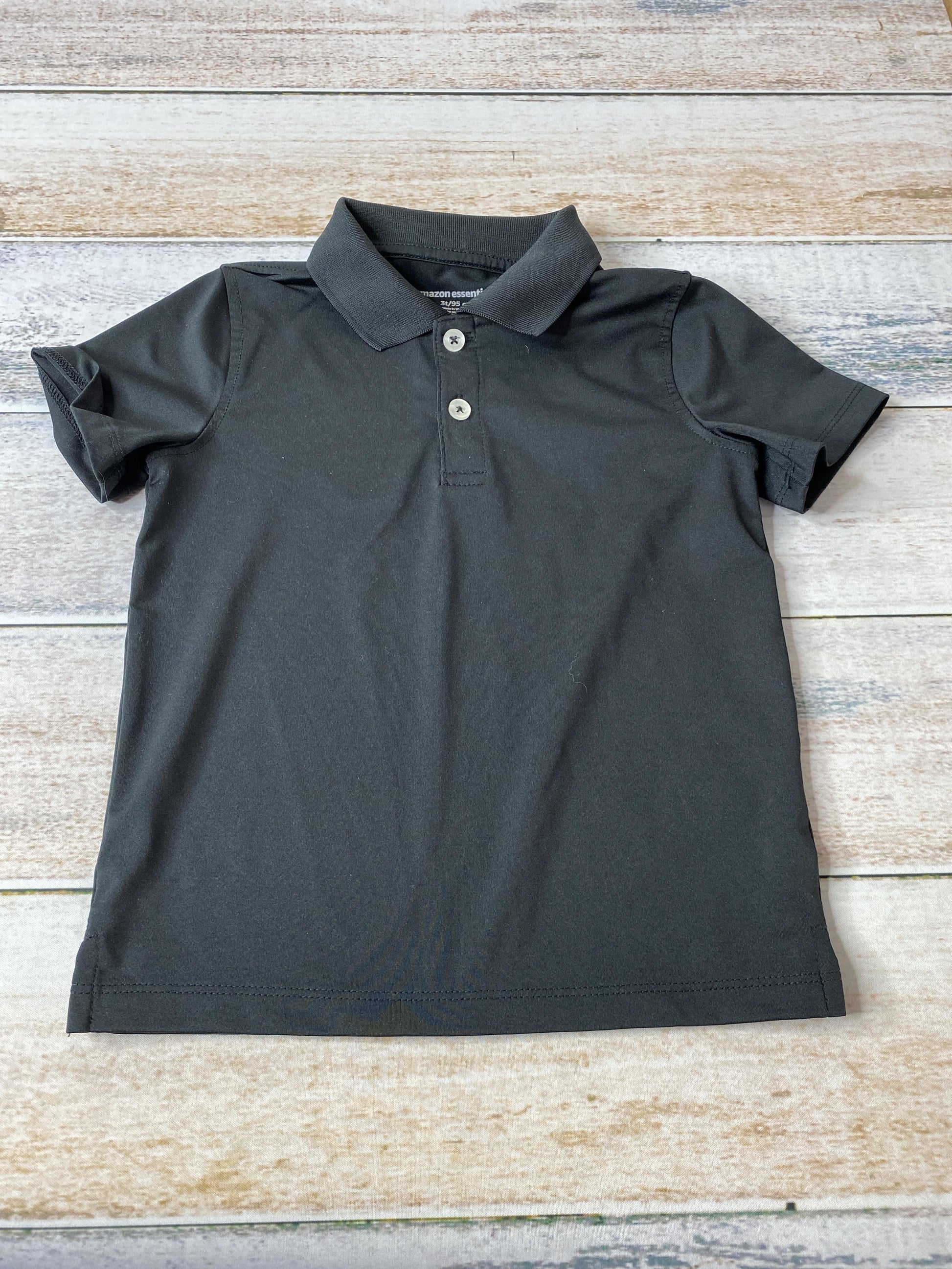 Amazon Essentials Boys Black Polo Shirt Size: 3T Black