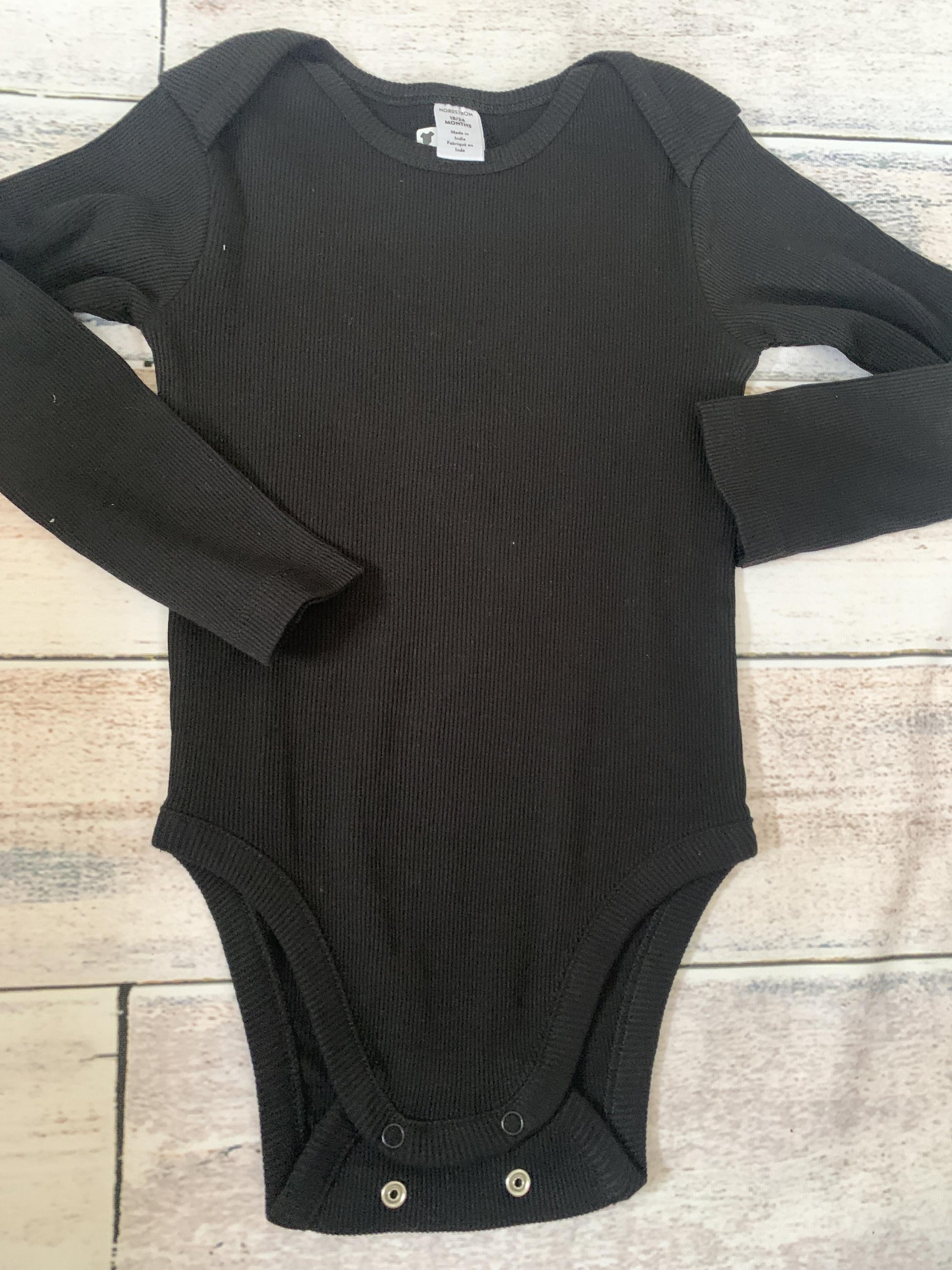 Nordstrom Boys Black Onesie Size: 18-24 months Black