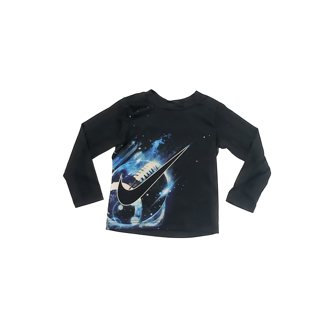Nike Boys Black Athletic Top Size: 2T Black