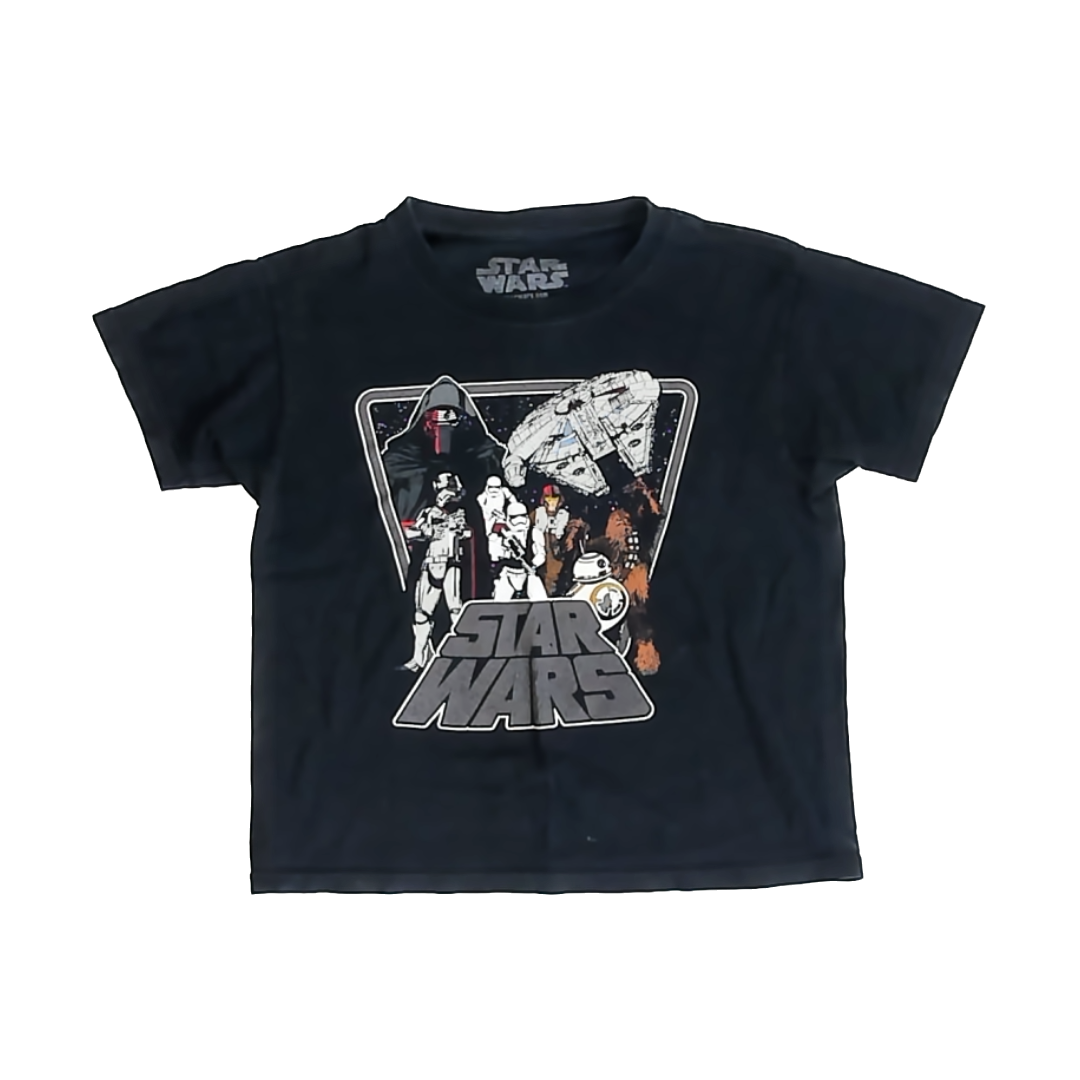 Star Wars Boys Black T-Shirt Size: 8 Years Black