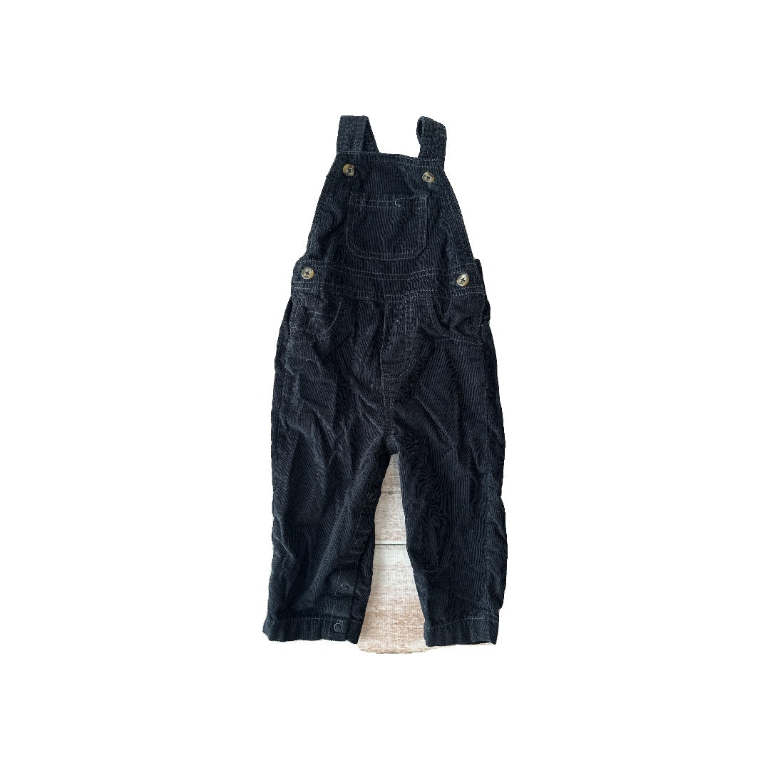 Carters Boys Black Overalls Size: 12 months Black