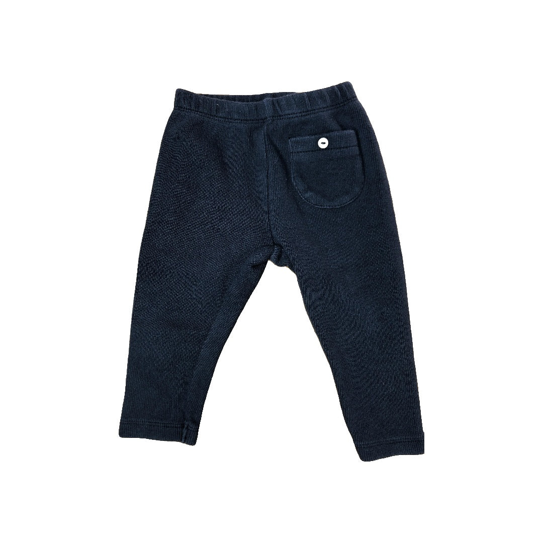 Zara Unisex Black Pants Size: 6-9 months Black