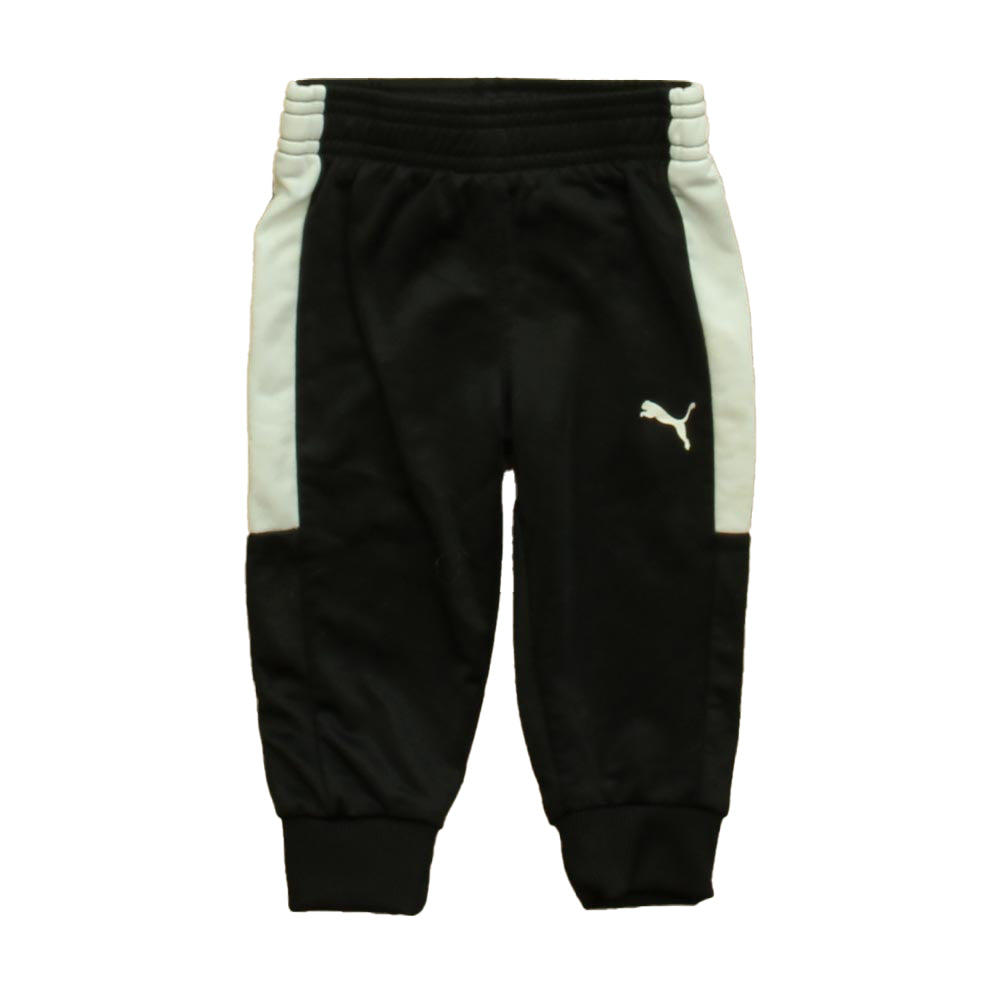 Puma Boys Black Athletic Pants Size: 6-12 Months Black