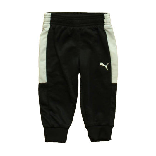 Puma Boys Black Athletic Pants Size: 6-12 Months Black
