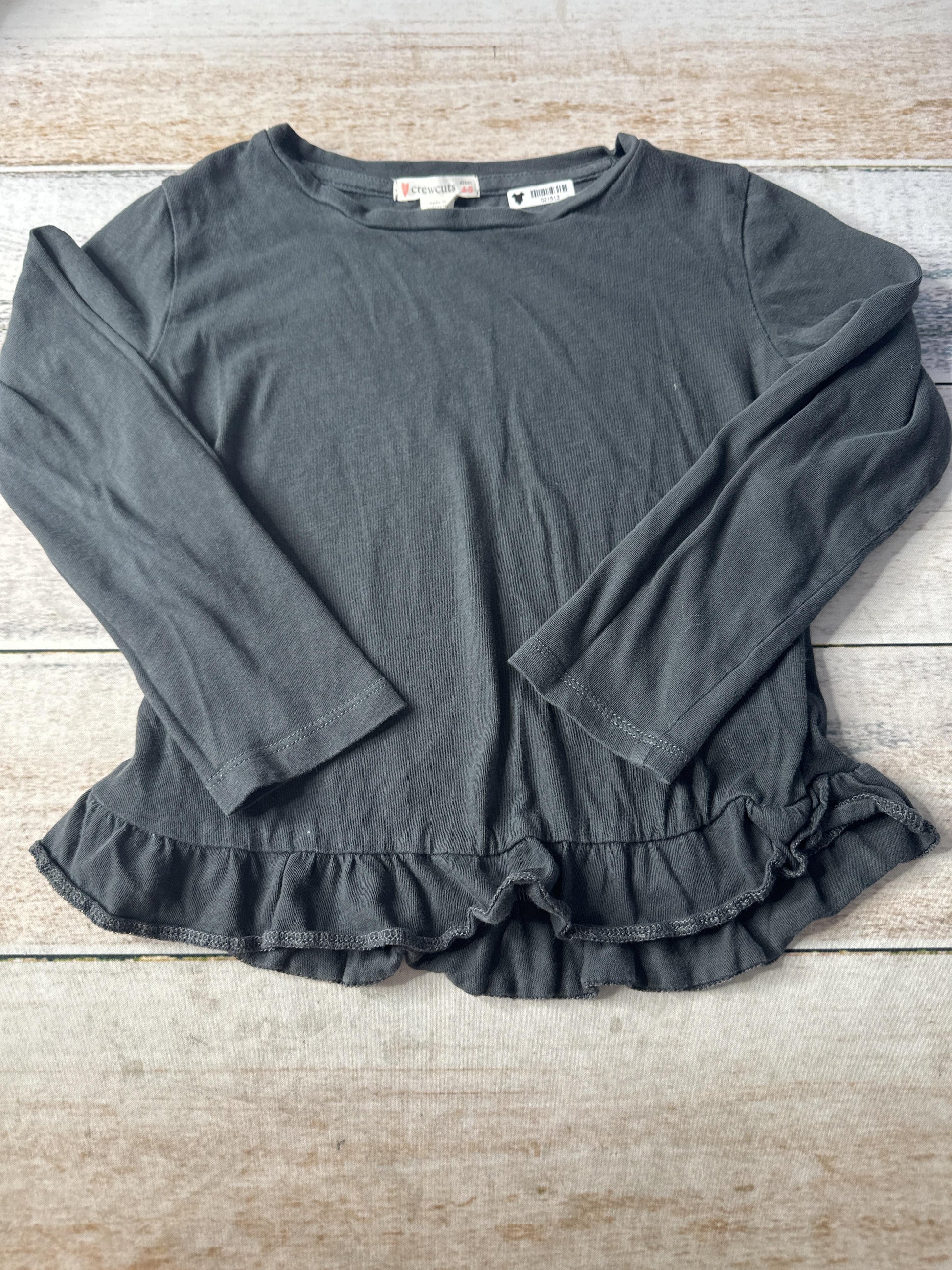 J Crew Boys Black Long Sleeve T-Shirt Size: 4-5 Years Black