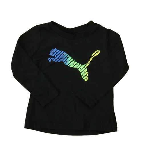 Puma Boys Black Long Sleeve T-Shirt Size: 6-9 Months Black