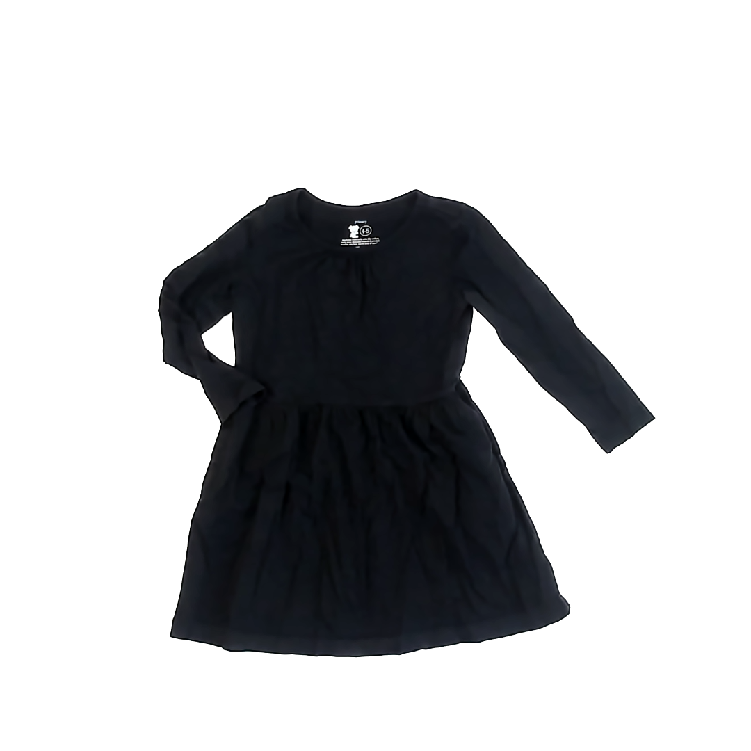 Primary Girls Black Dress Size: 4-5T Black