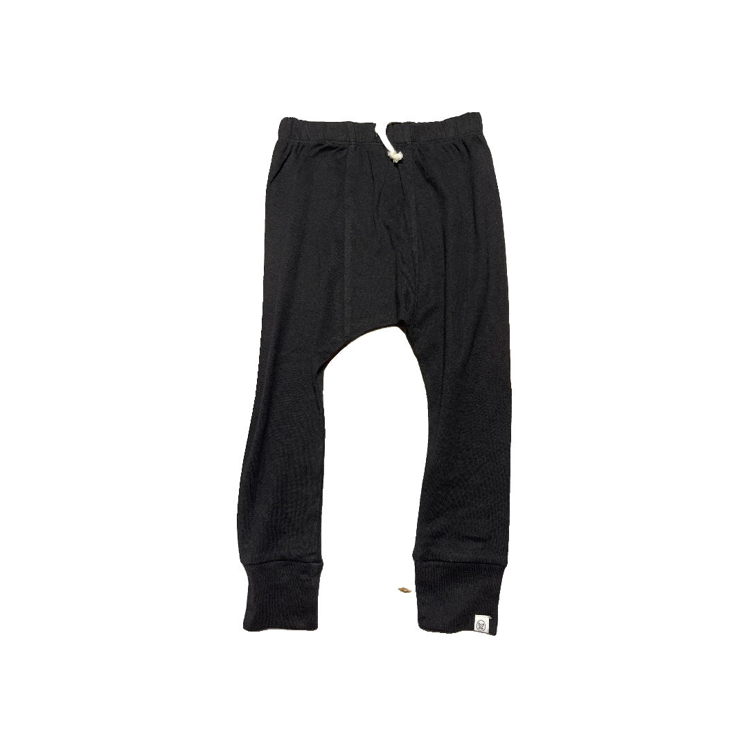 Honest Co Unisex Black Pants Size: 2T Black