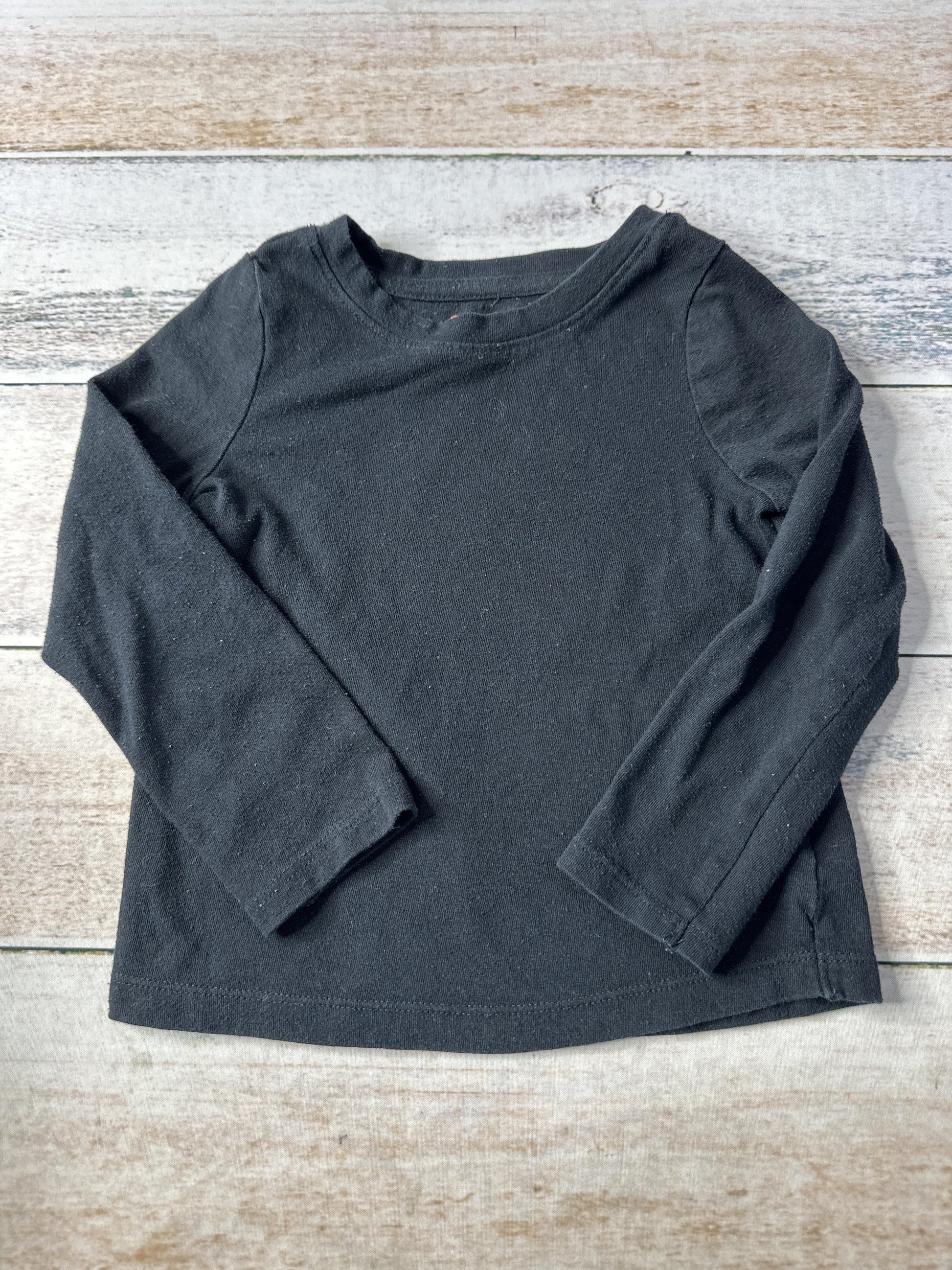Cat & Jack Unisex Black Long Sleeve T-Shirt Size: 3T Black