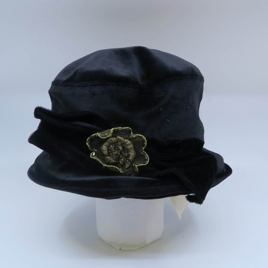 Carole Amper Girls Black Hat Size: 12-24 Months Black