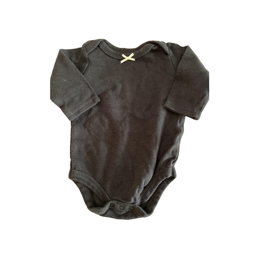 HB Girls Black Onesie Size: 0-3 months Black