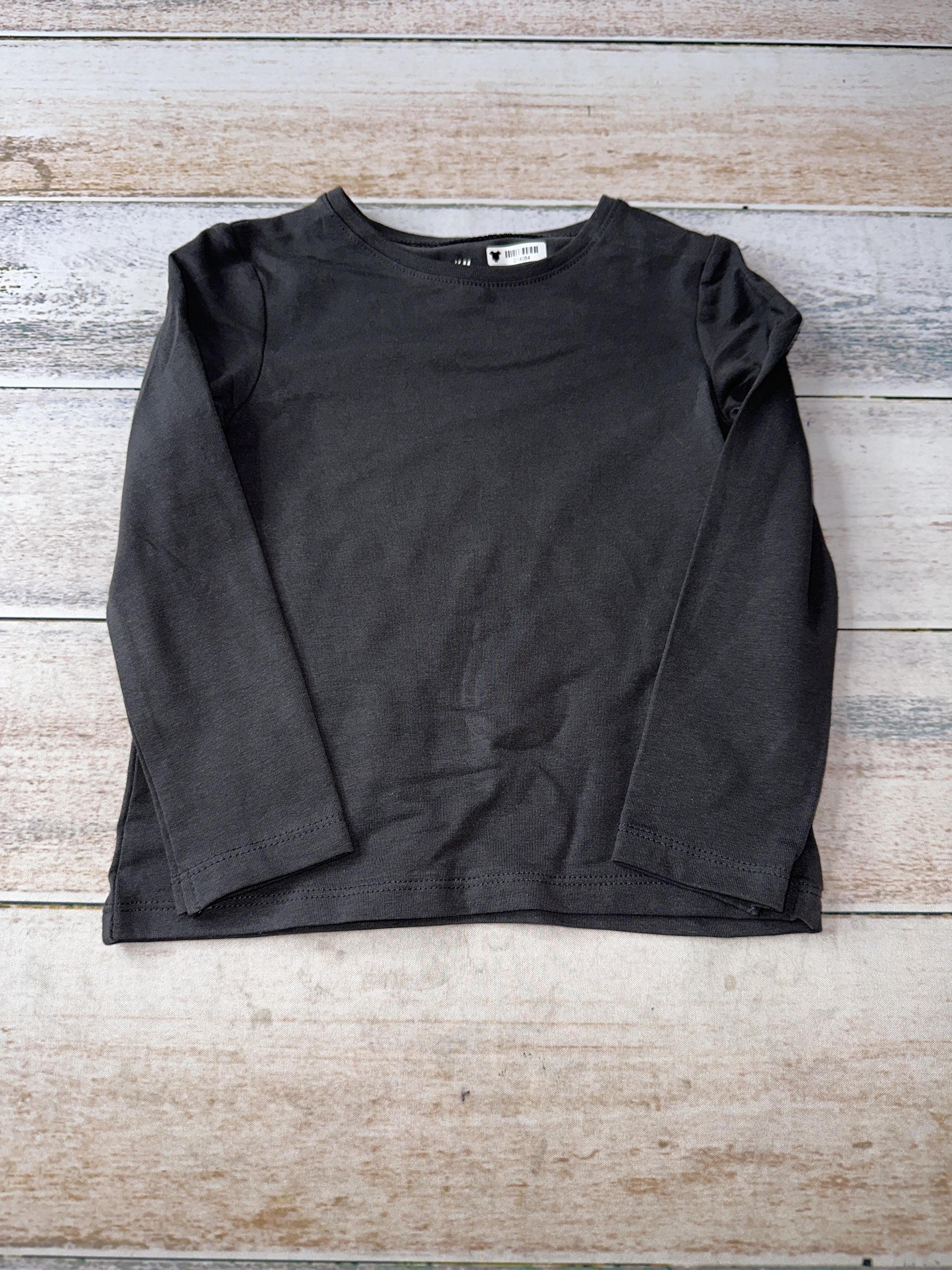 H&M Unisex Black Long Sleeve T-Shirt Size: 3-4 Years Black