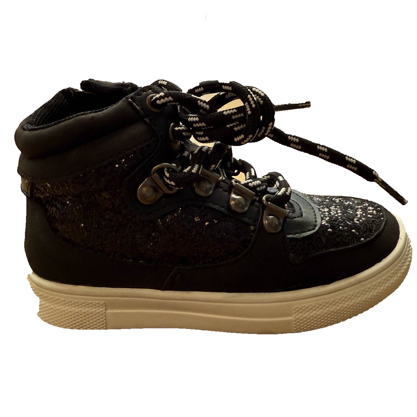 Kidpik Girls Black Sneakers Size: 9 Toddler Black