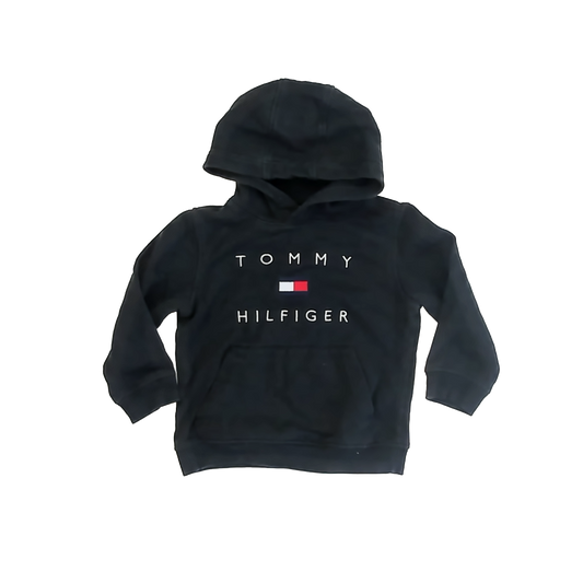 Tommy Hilfiger Boys Black Hoodie Size: 4-5T Black