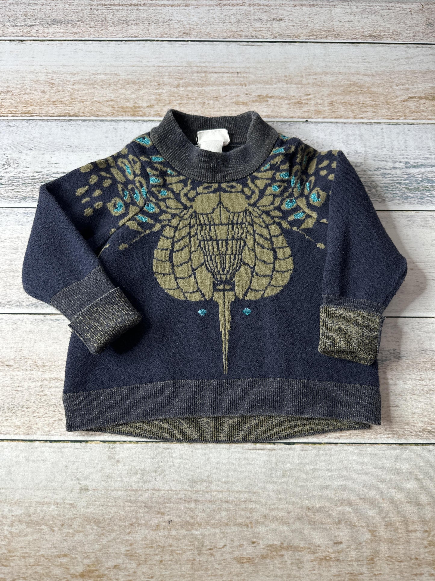 H&M Girls Black Sweater Size: 18-24 months Black