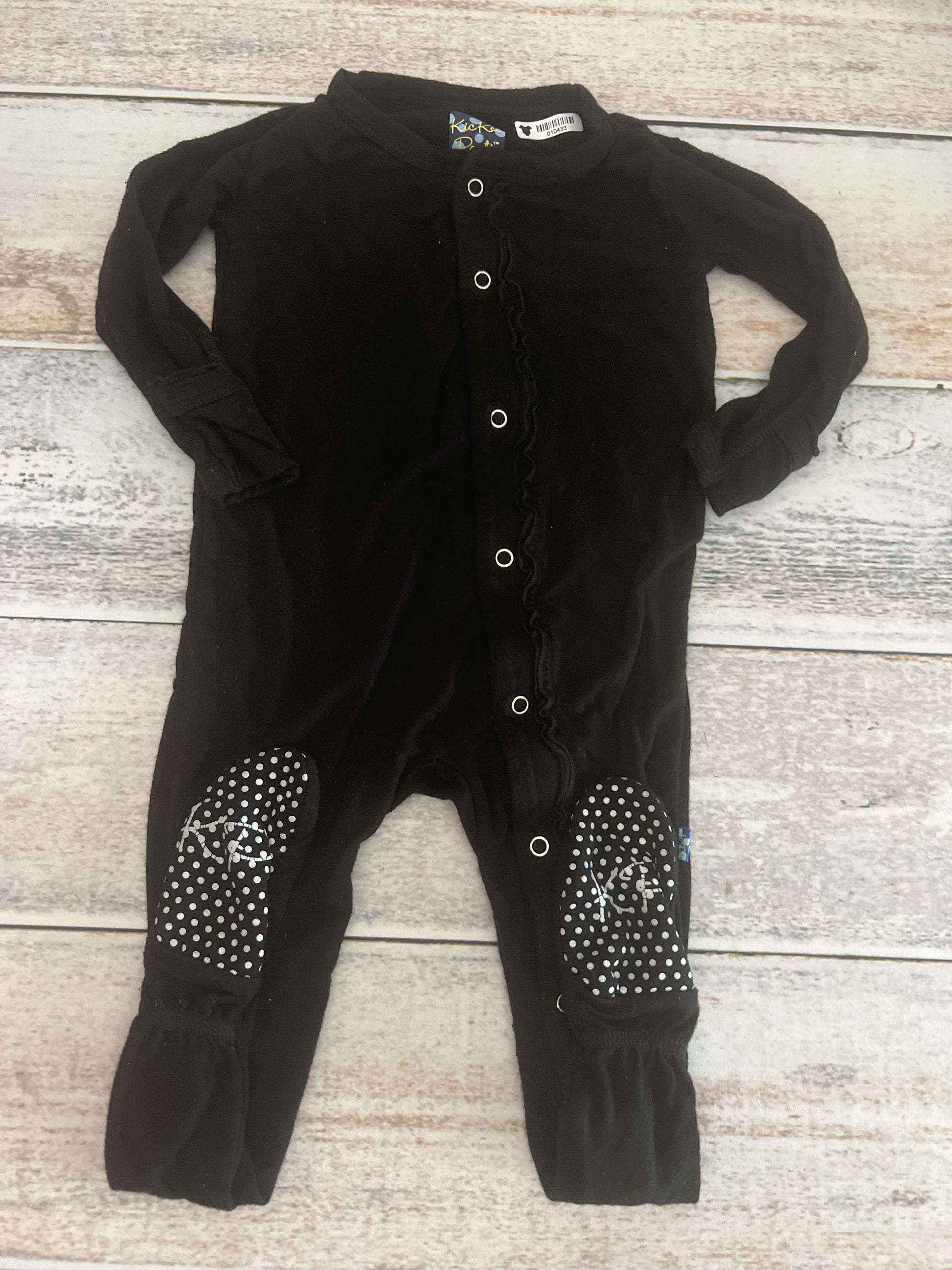 KicKee Pants Girls Black Pajamas Size: 9-12 Months Black