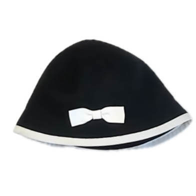Janie and Jack Girls Black Hat Size: 2-3T Black