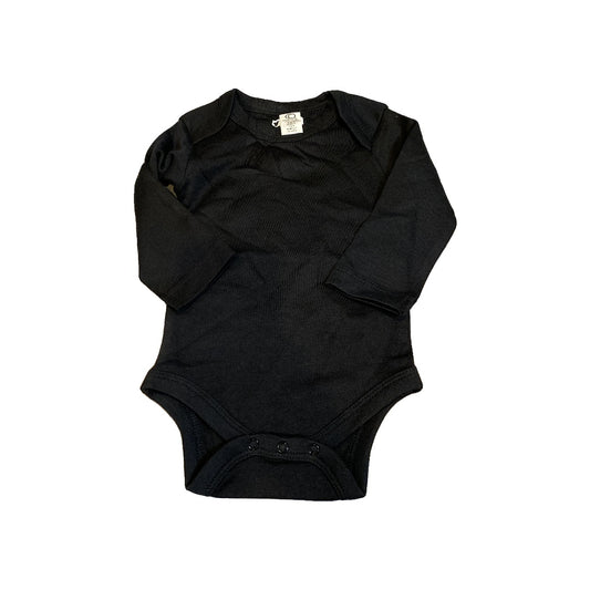 Colored Organics Unisex Black Onesie Size: 3-6 months Black