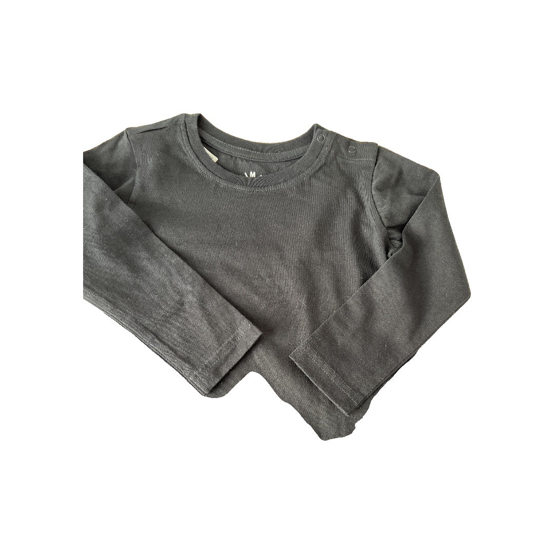 Primary Unisex Black Long Sleeve Shirt Size: 18-24 months Black