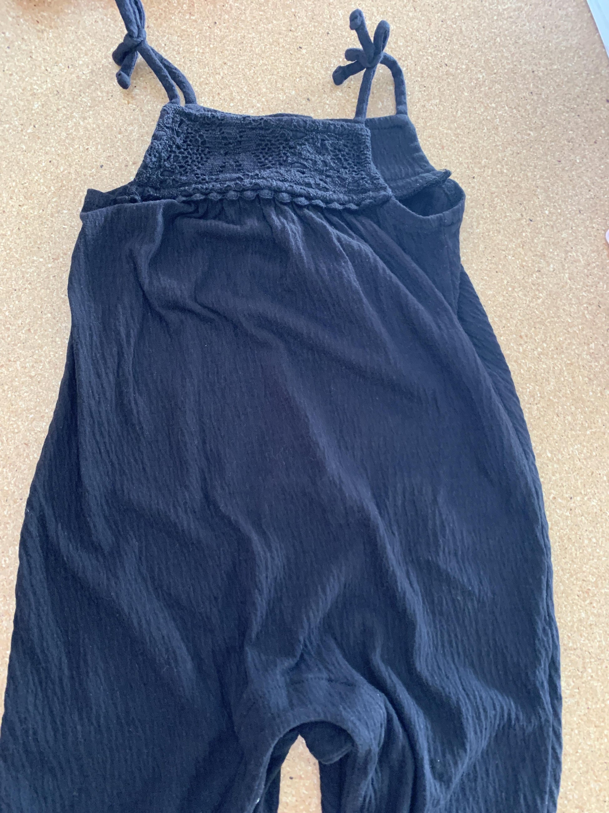 Girls Black Romper Size: 6-12 months Black