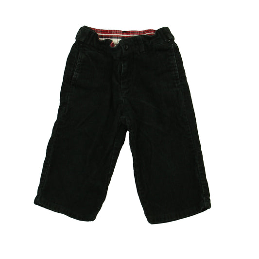 Janie & Jack Boys Black Corduroy Pants Size: 12-18 months Black