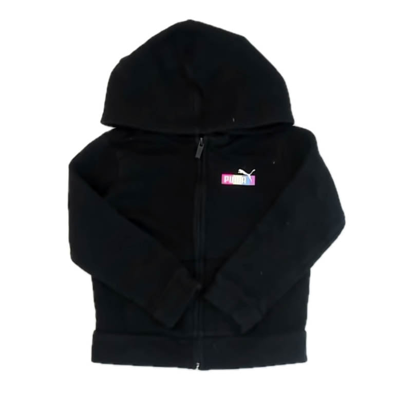 Puma Girls Black Hoodie Size: 4T Black