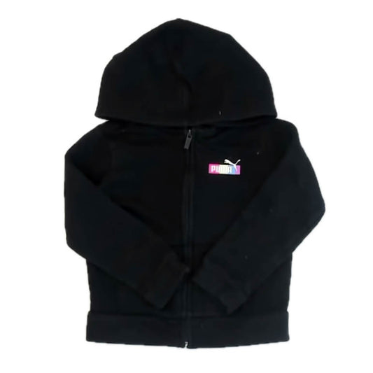 Puma Girls Black Hoodie Size: 4T Black