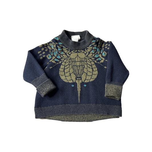 H&M Girls Black Sweater Size: 18-24 months Black