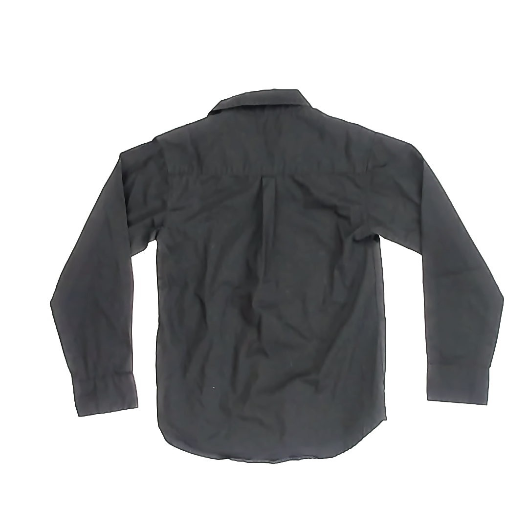 Nautica Boys Black Button Down Long Sleeve Size: 10 Black