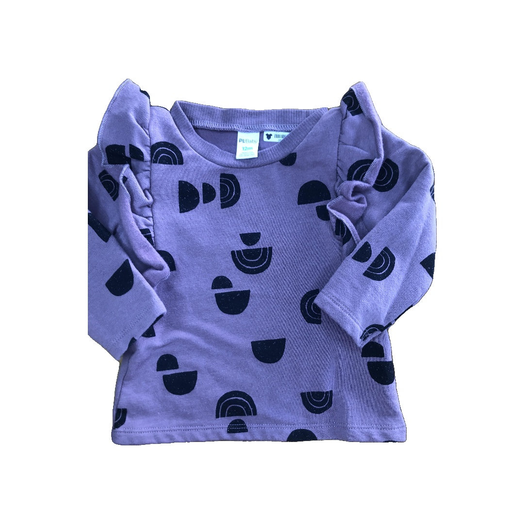 PL Baby Girls Black Sweater Size: 12 months Black