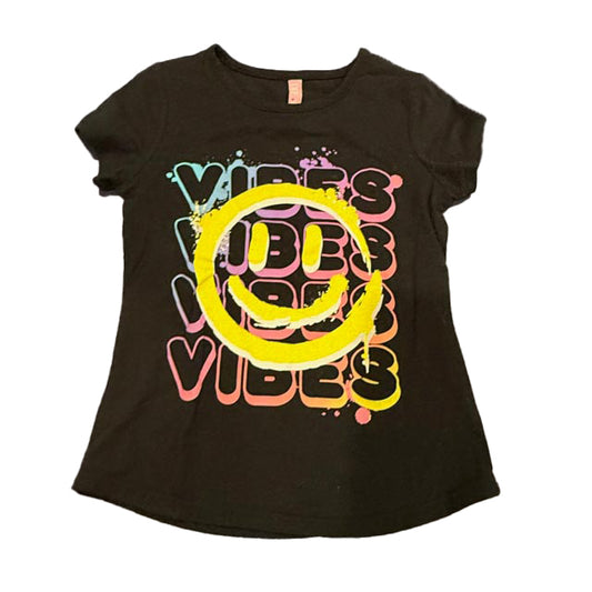 Dream Star Girls Black T-Shirt Size: 7-8 Years