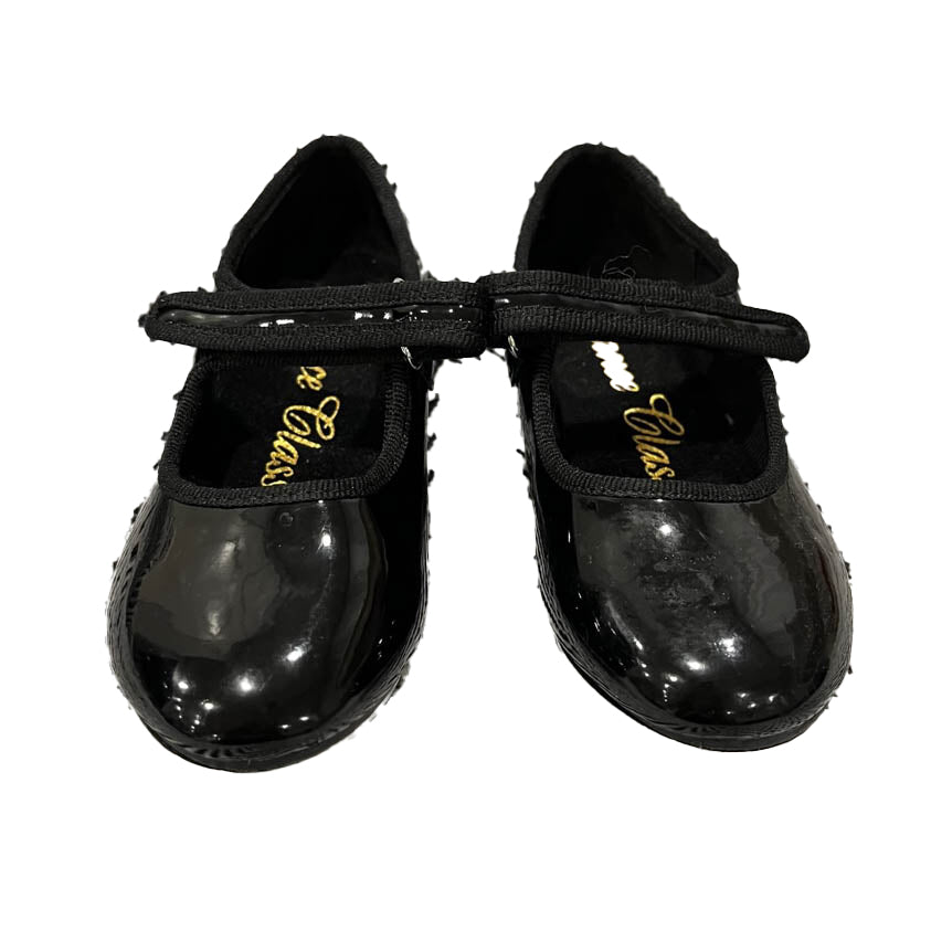Dance Class Girls Black Shoes Size: 8 Toddler Black