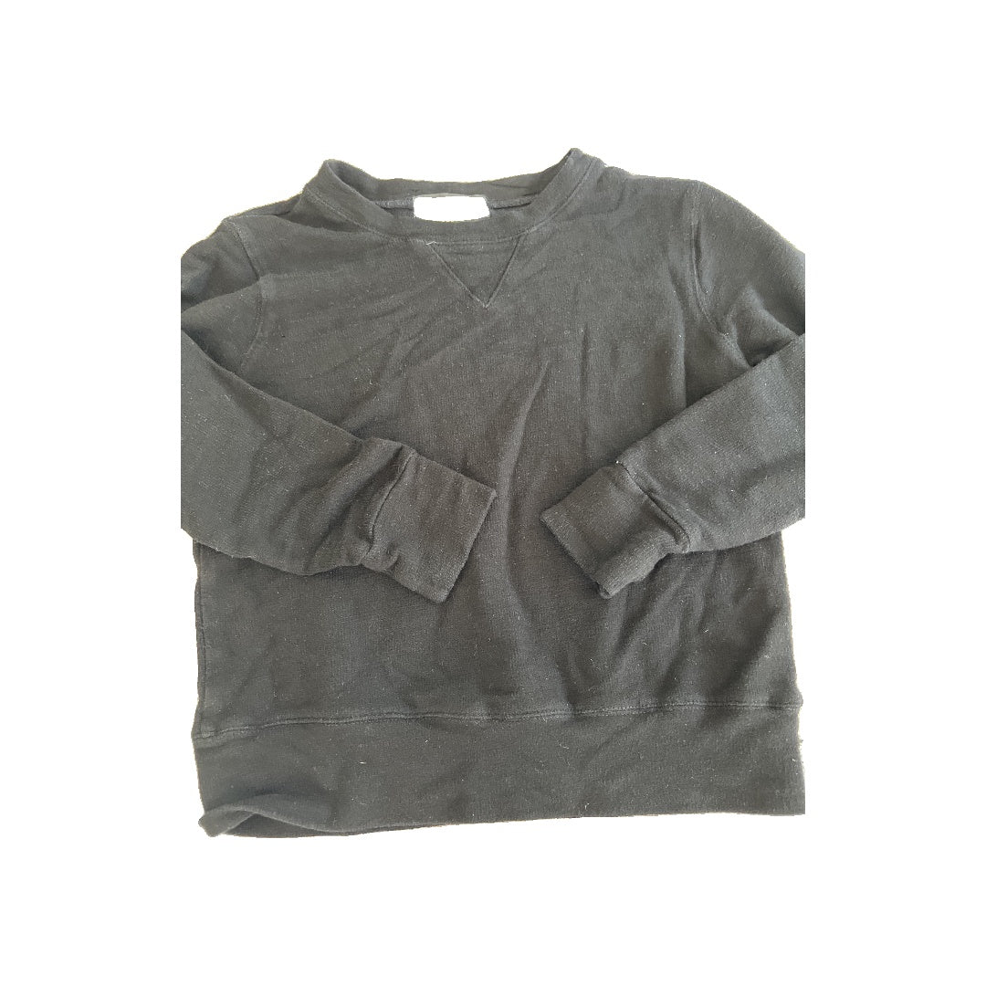 Monrow Unisex Black Sweatshirt Size: 4T Black