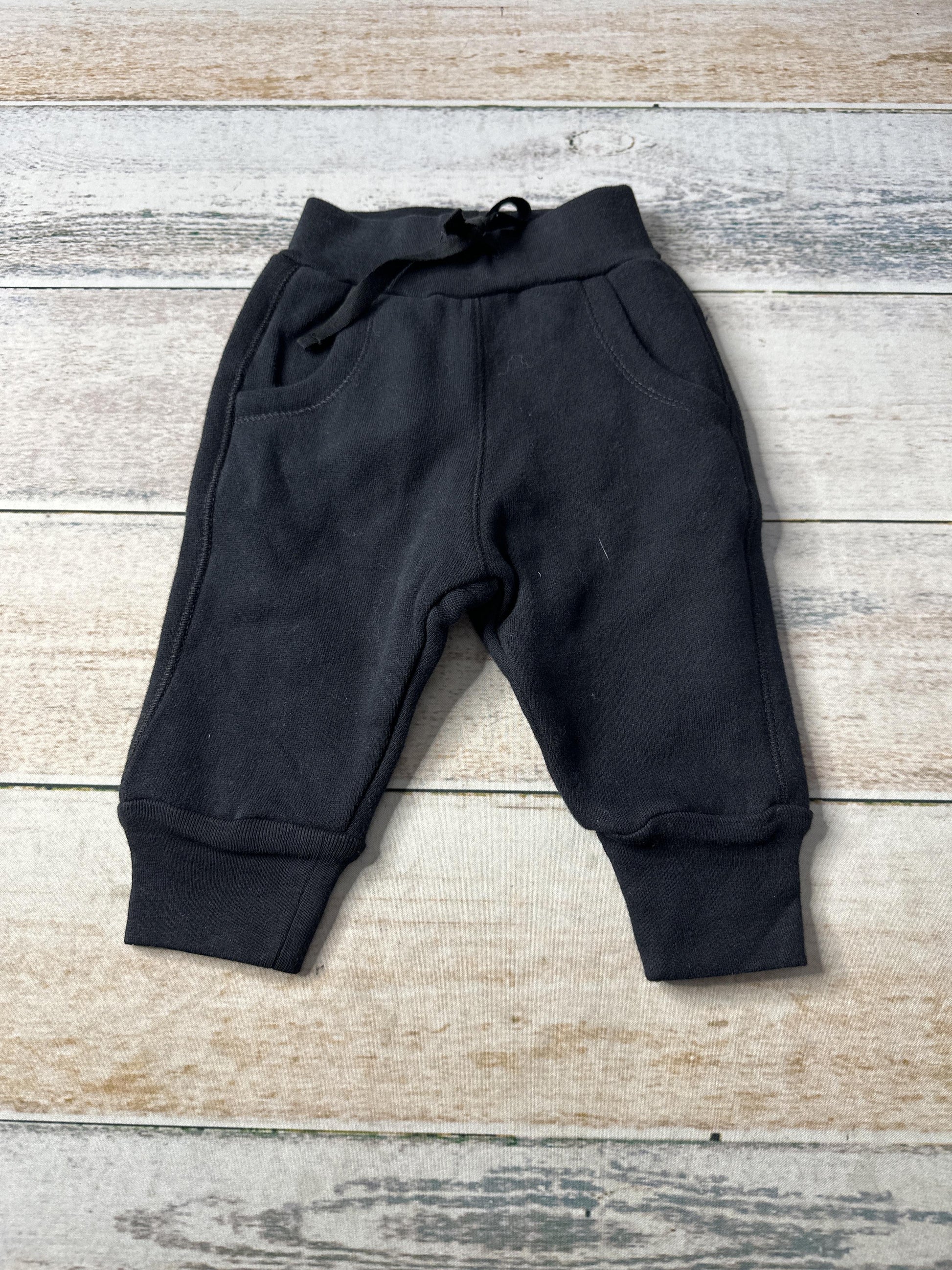Kidential Unisex Black Pants Size: 3-6 months Black
